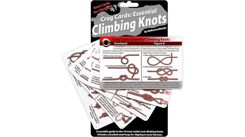 crag cards climbing knots