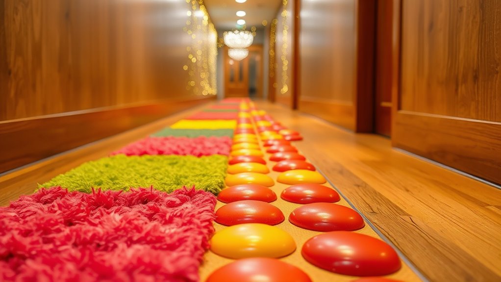 design a hallway sensory trail