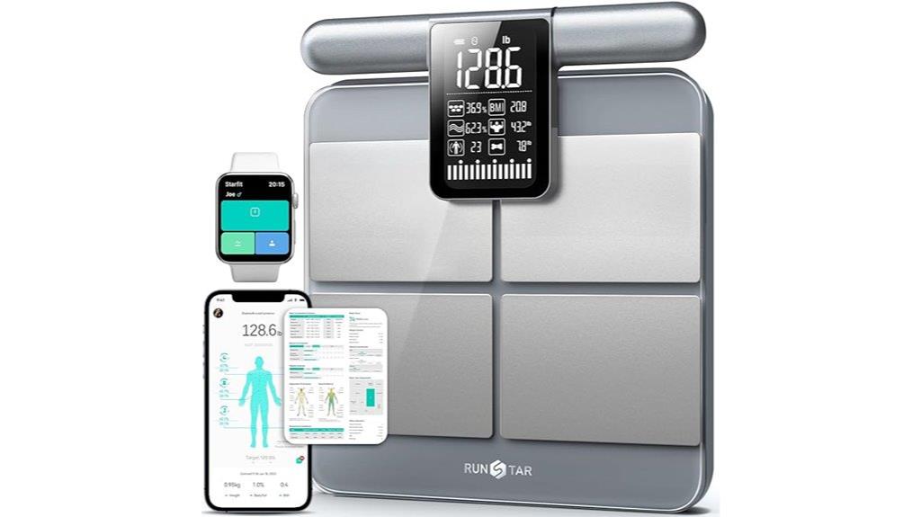digital scale with electrodes