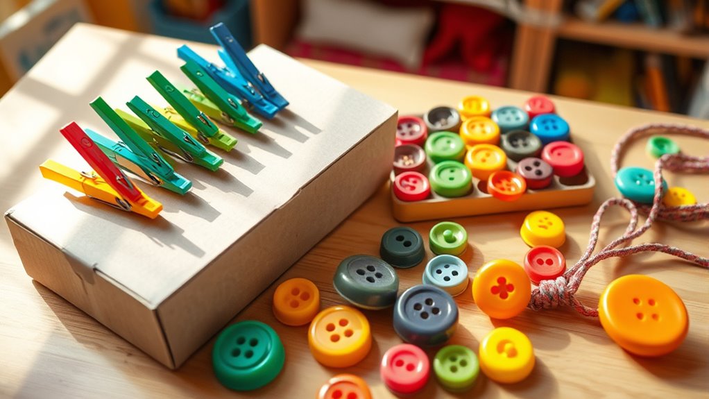 diy household fine motor toys