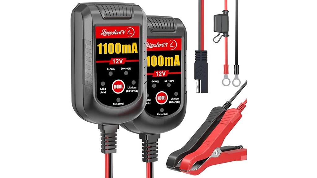 dual 12v battery chargers