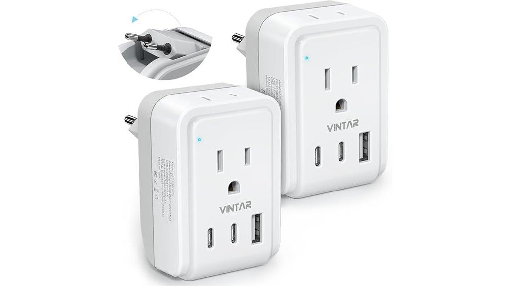 dual usb travel adapters