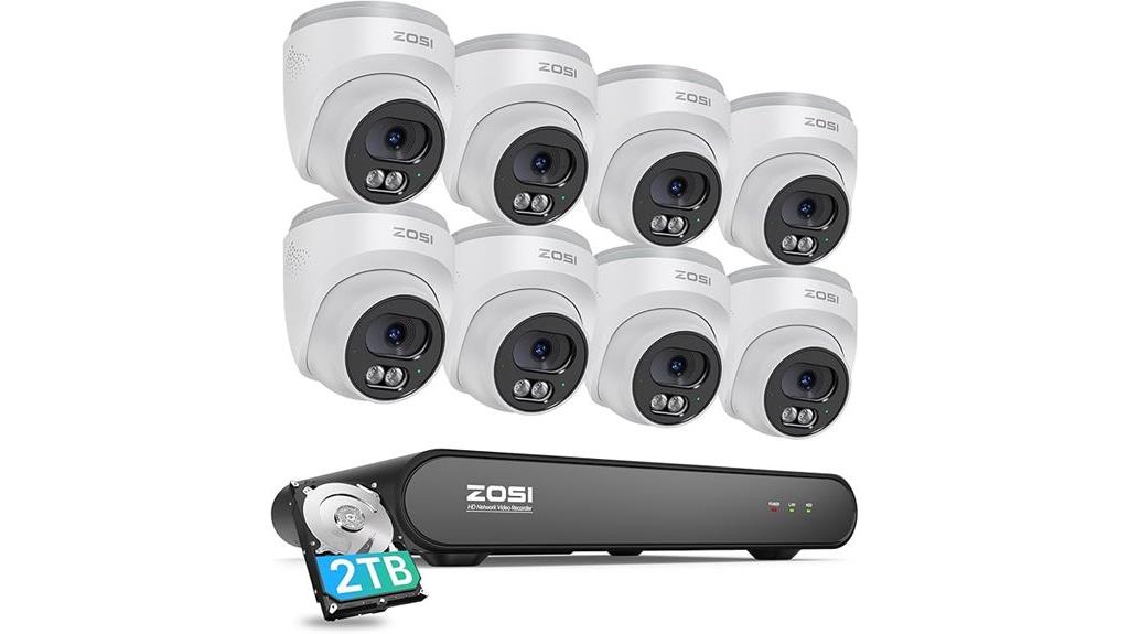 eight camera 4mp security system