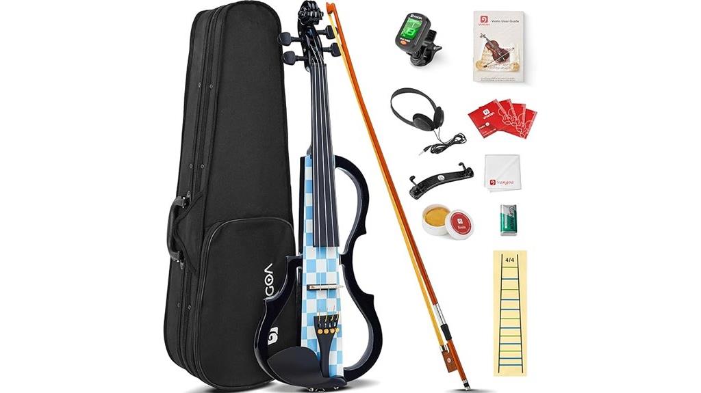 electric blue vichy violin