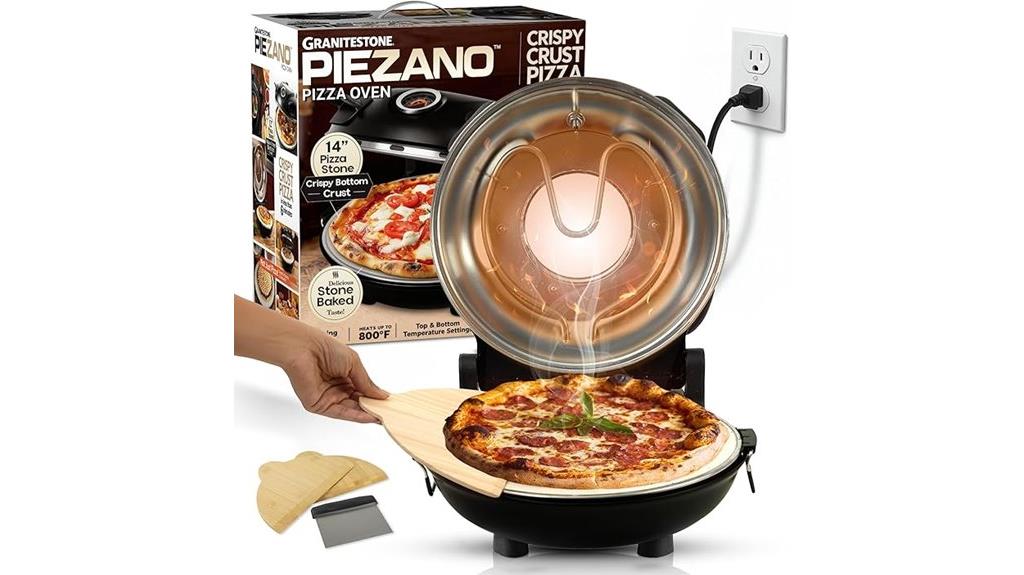 electric pizza oven with stone