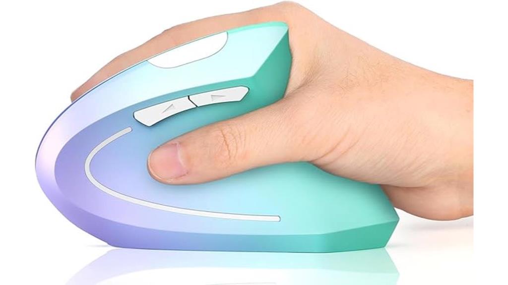 ergonomic wireless rechargeable mouse