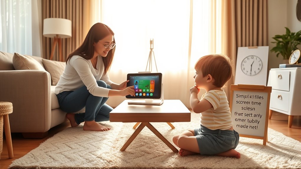 establish healthy screen boundaries