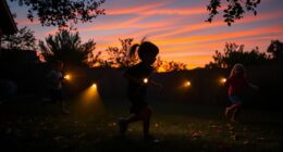 evening flashlight outdoor games