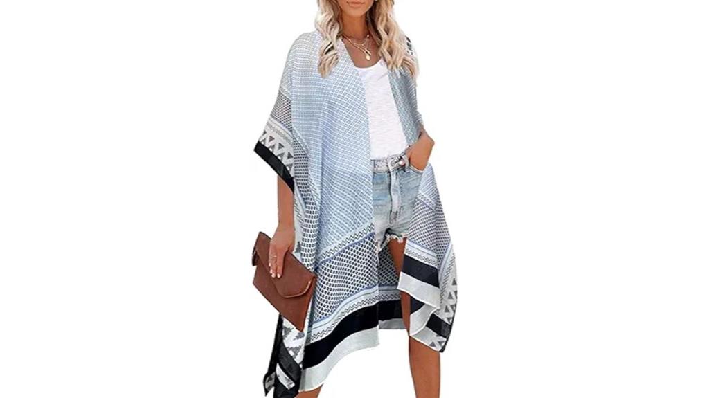 floral kimono beach cover