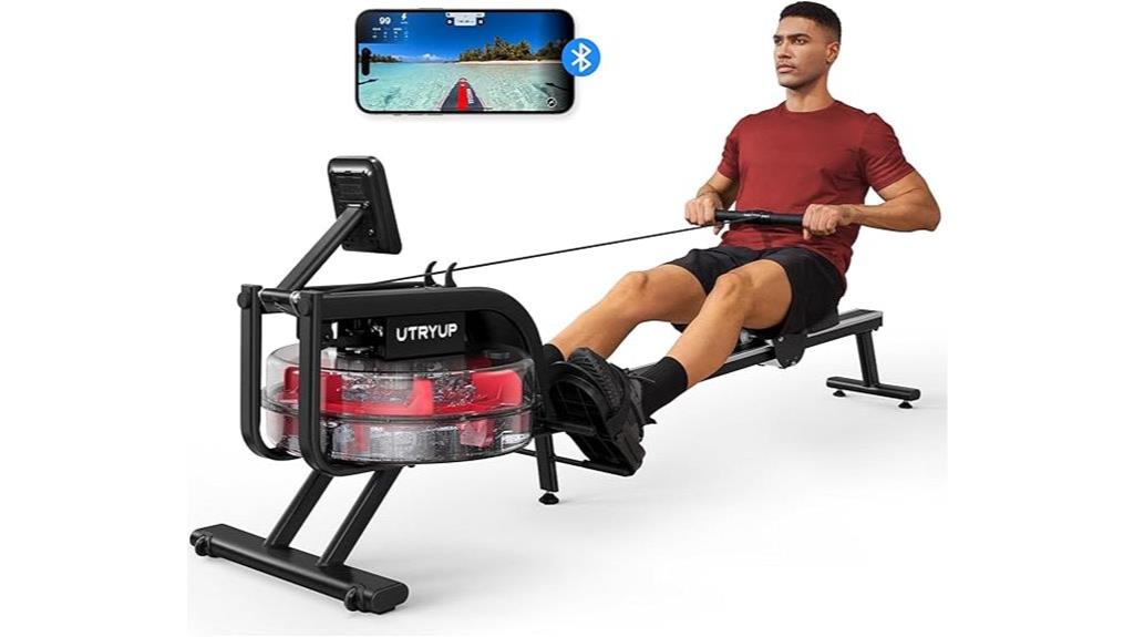 foldable bluetooth magnetic rowing machine