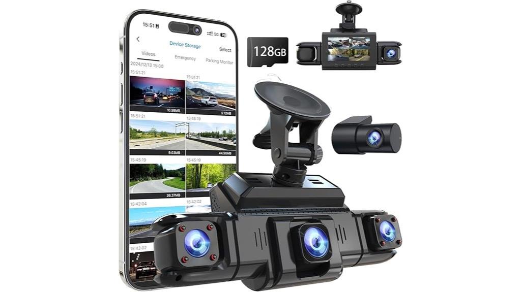 four channel 360 dash cam