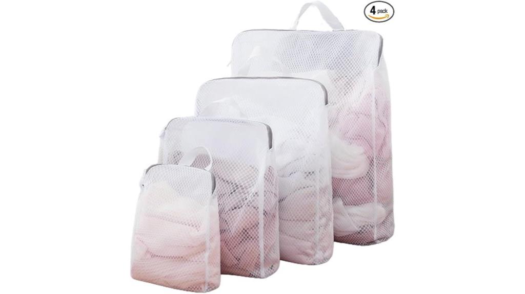 four pack mesh laundry bags