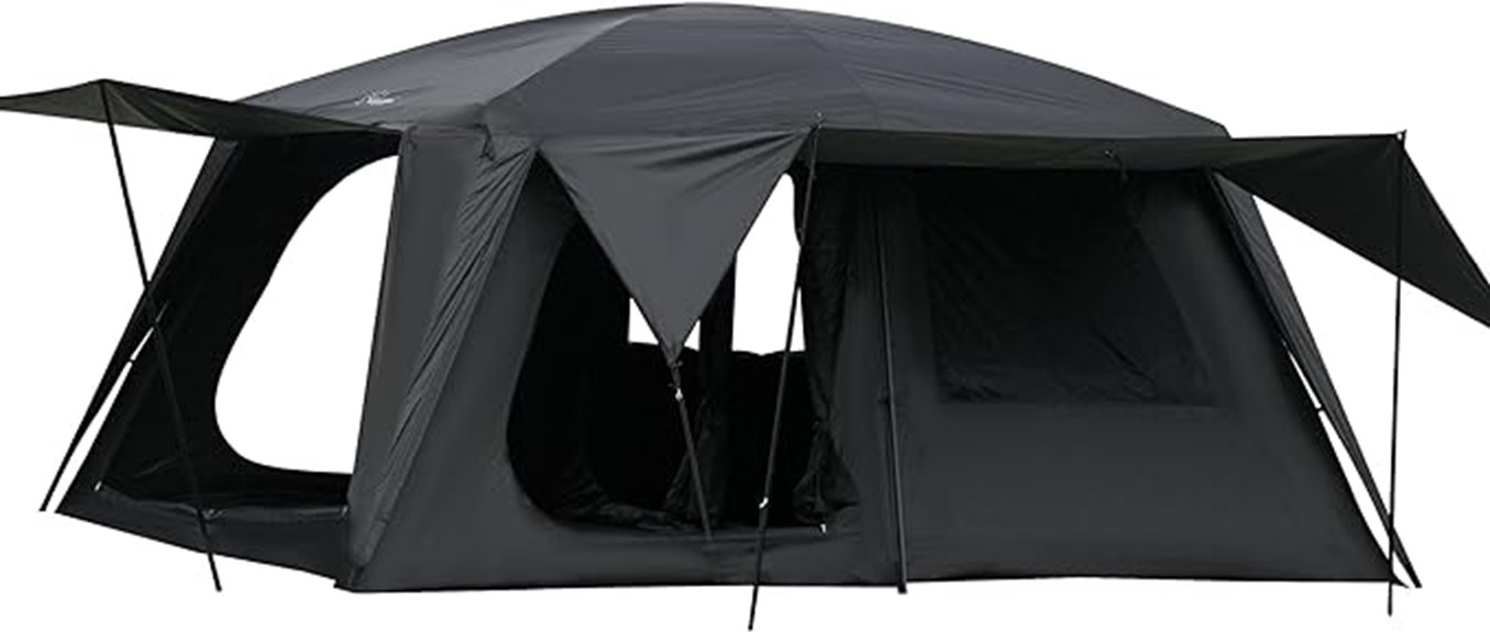 four person multi room tent
