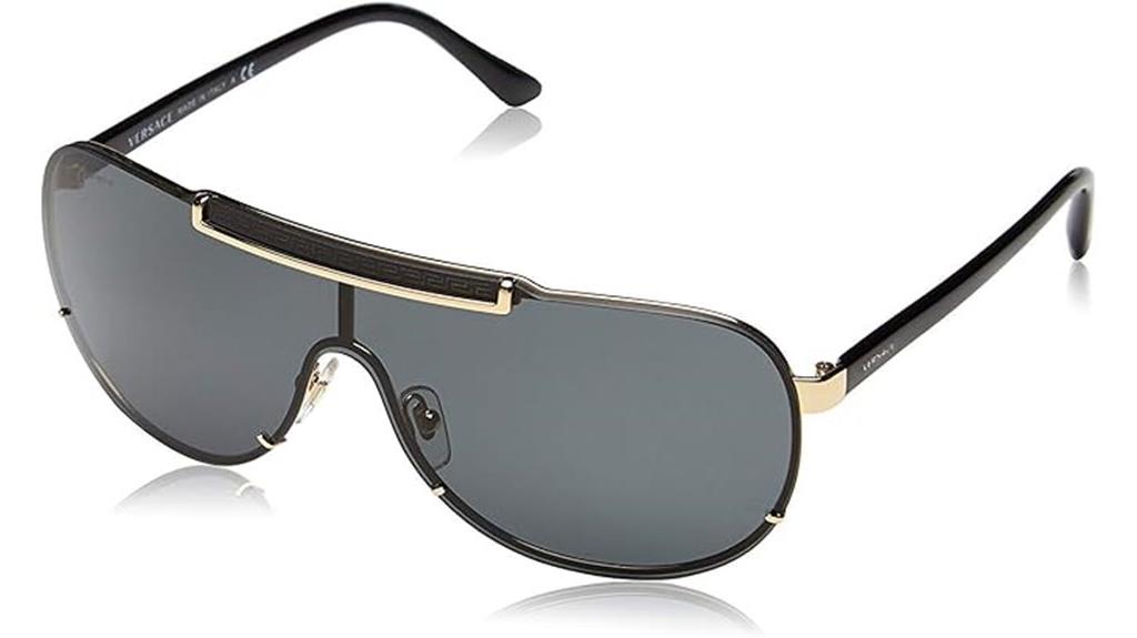 gold frame dark grey
