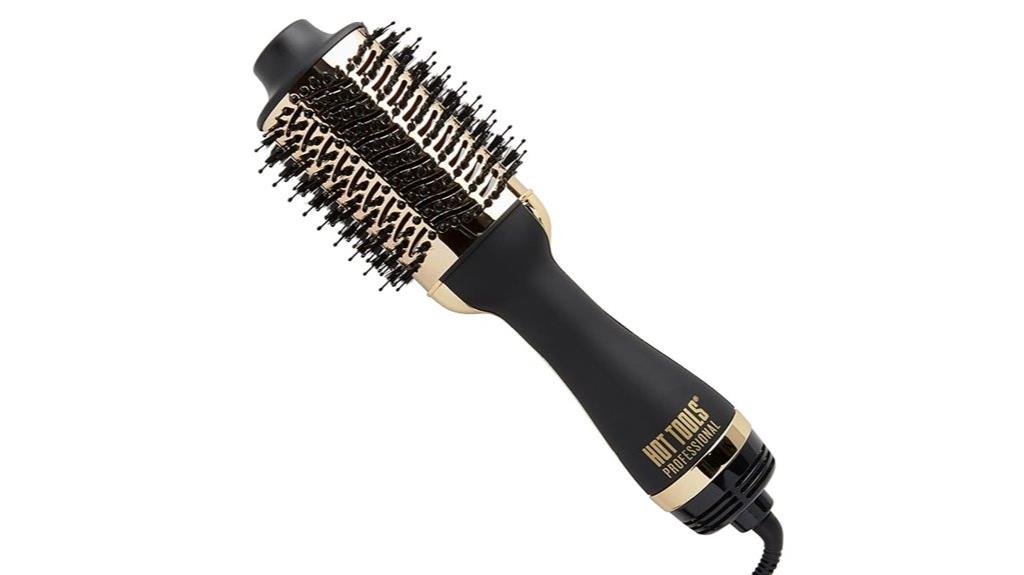 gold plated blow dryer brush