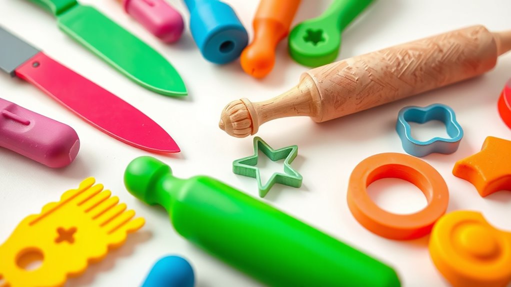hand strengthening playdough tools