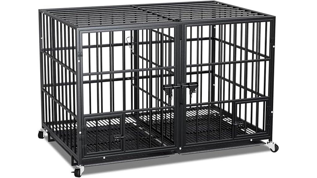 heavy duty metal dog crate