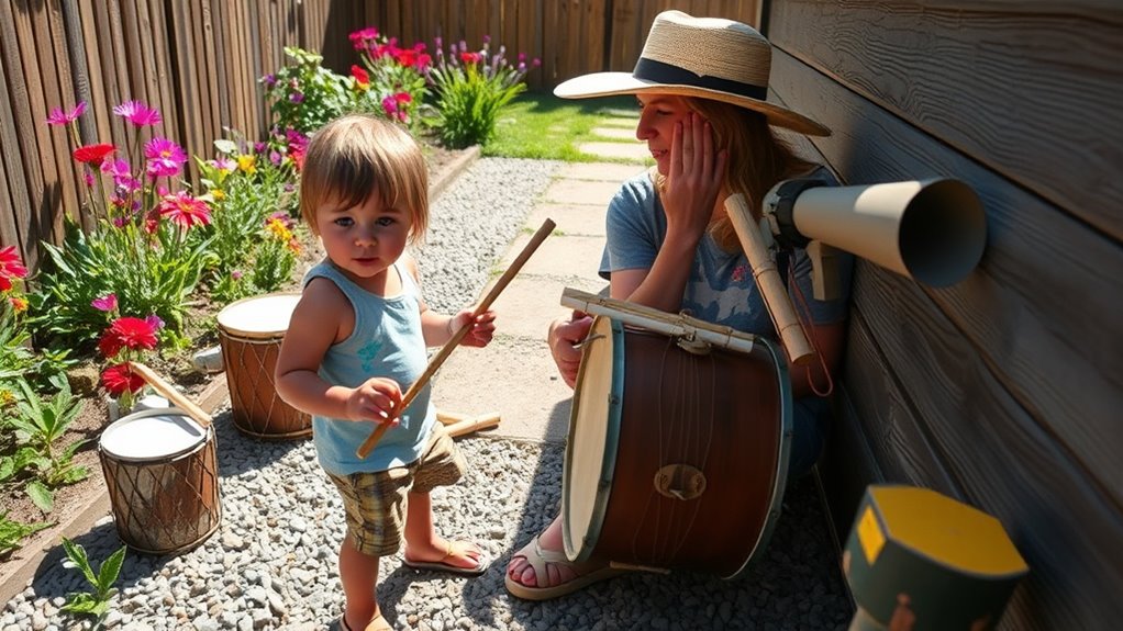 homemade instruments listening walks