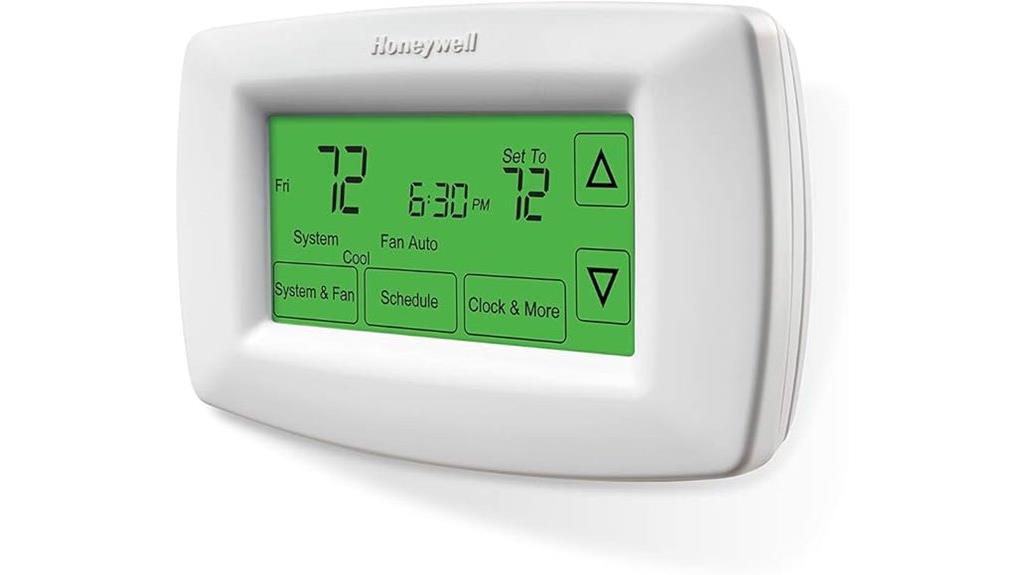 honeywell 7 day touchscreen thermostat