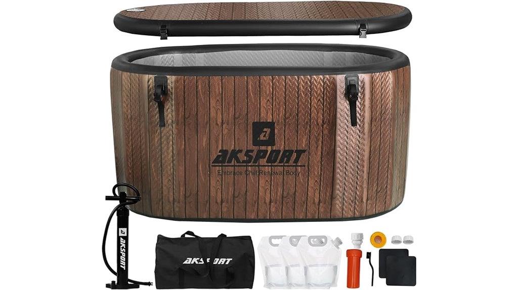 inflatable athletic ice tub