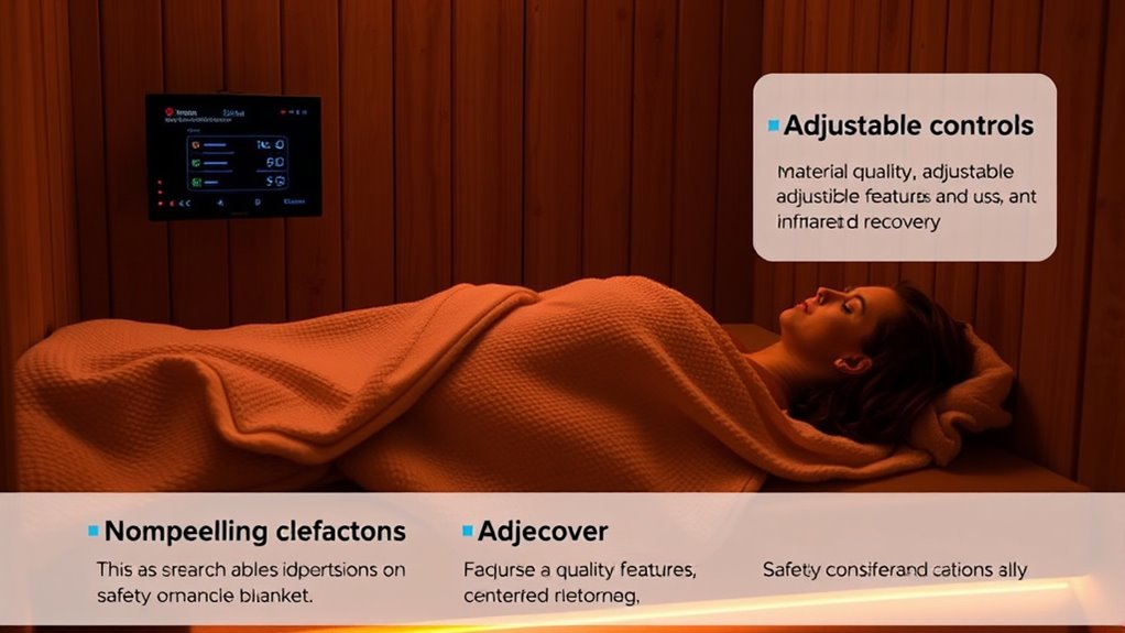 key sauna blanket features