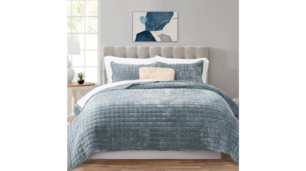 king size velvet bedding