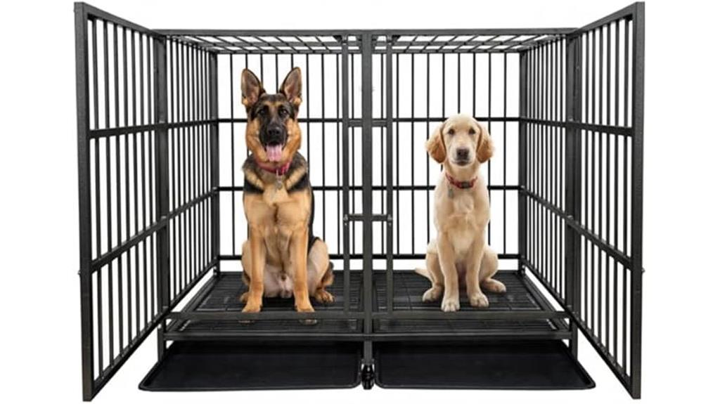 large mobile dog crate