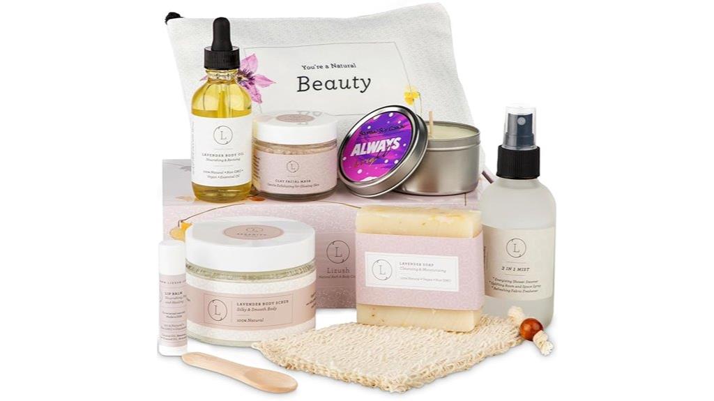 lavender spa gift set