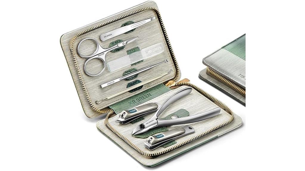 leather case manicure kit