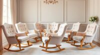 luxurious nursery rocking chairs