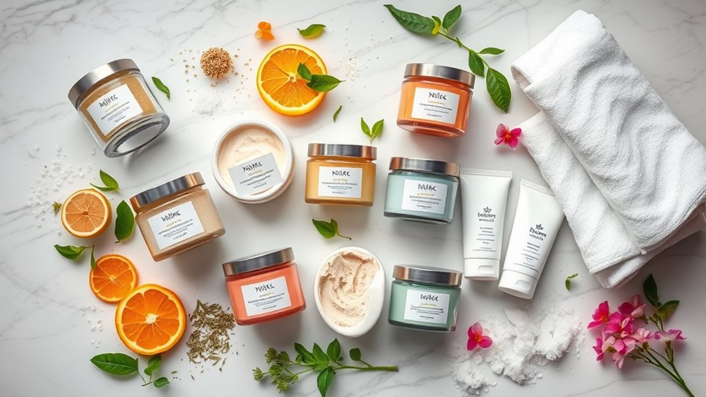 luxury body scrub sets