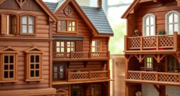 luxury handcrafted wooden dollhouses