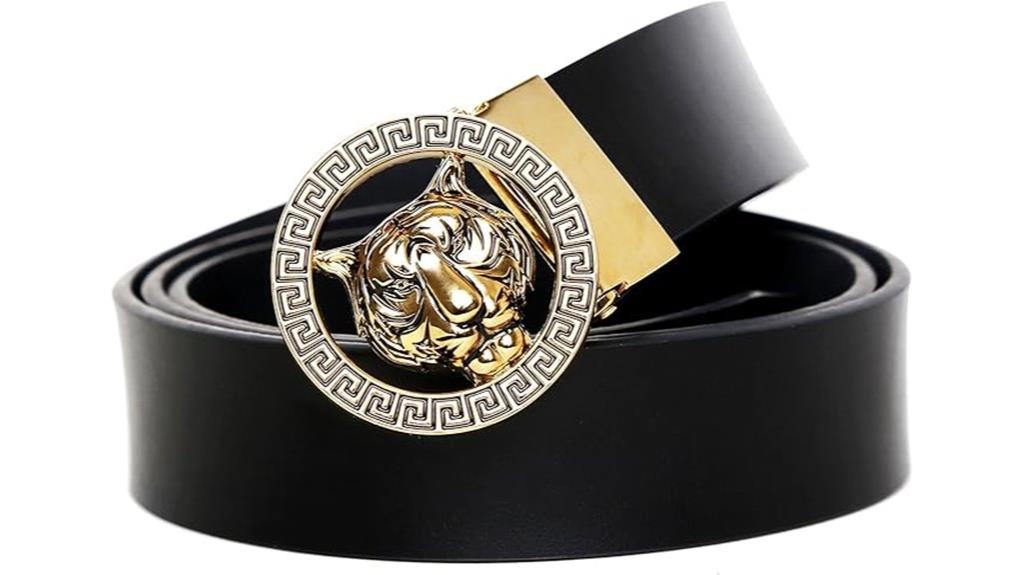 luxury men s gold buckle belt
