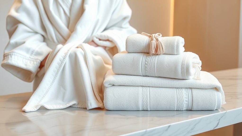 luxury spa towel sets