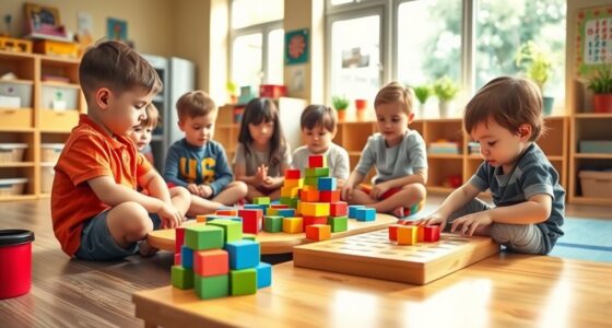 math skills with blocks