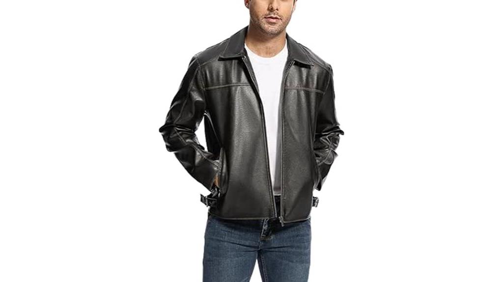 men s leather jacket style