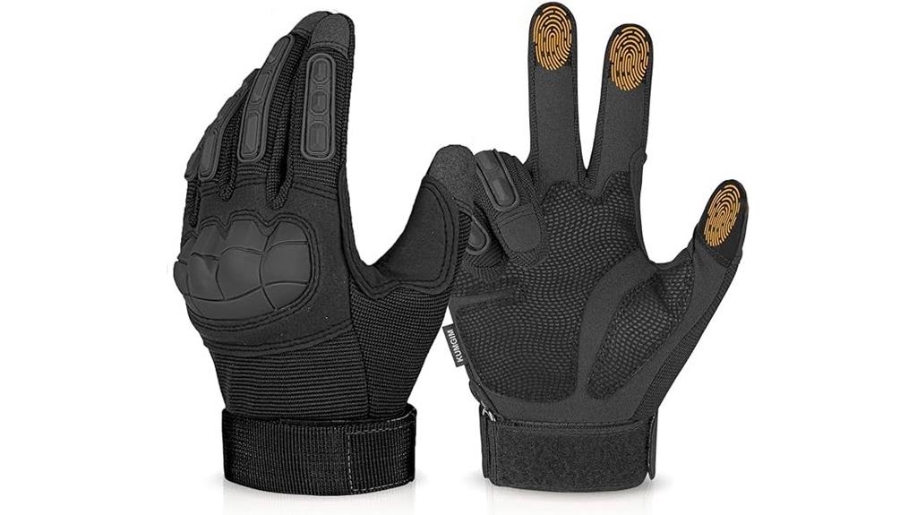 men s tactical black gloves
