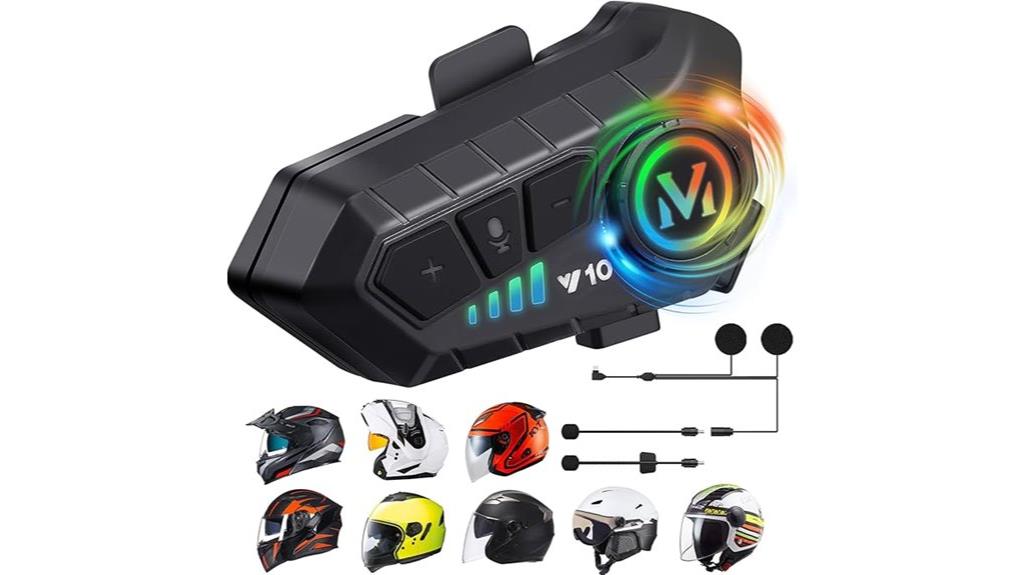 motorcycle helmet audio system