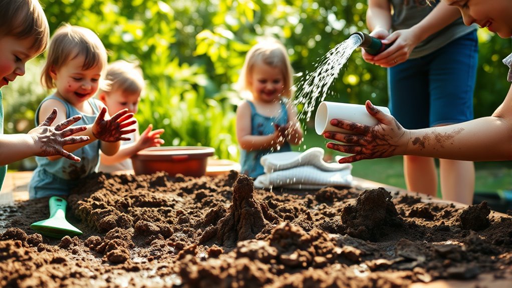 mud play setup cleanup