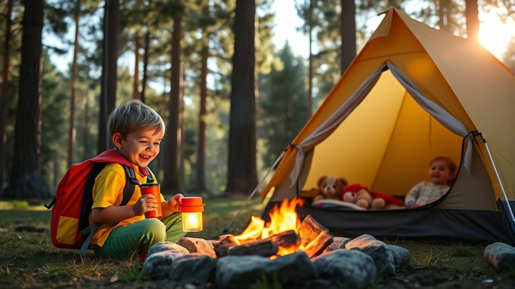 nature walks and campfire stories