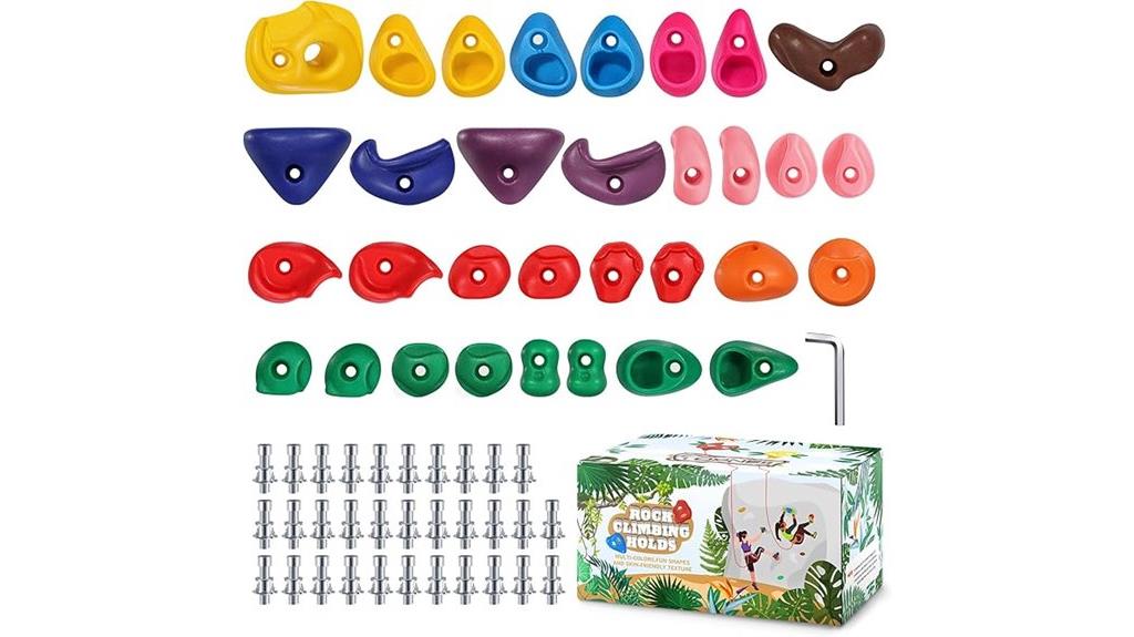 new rock climbing holds