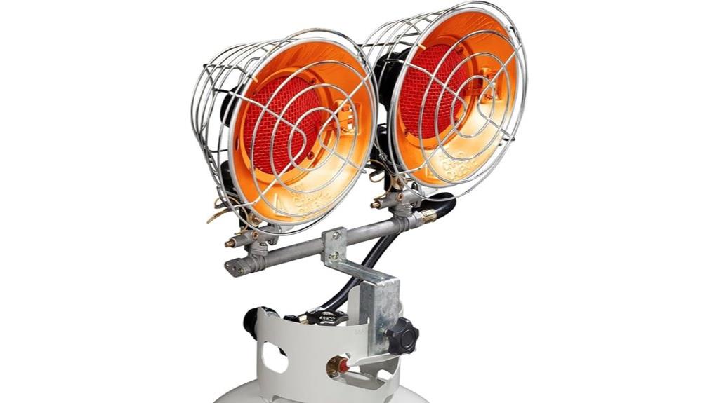 outdoor double burner heater