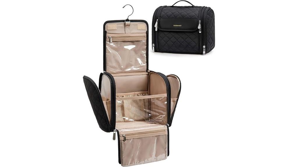 portable hanging makeup bag