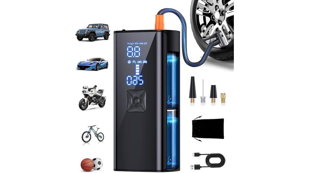 portable tire pressure inflator