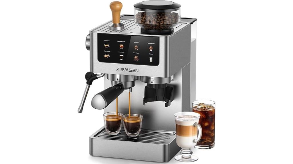 premium stainless steel espresso