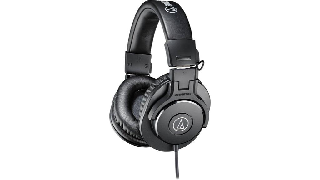 professional black monitor headphones