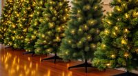 realistic pre lit christmas trees
