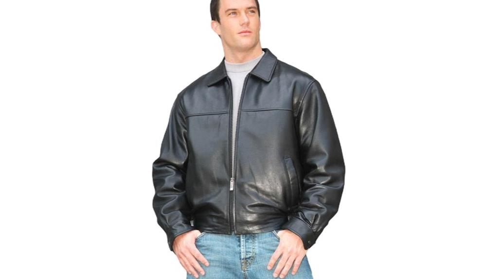reed lambskin leather jacket