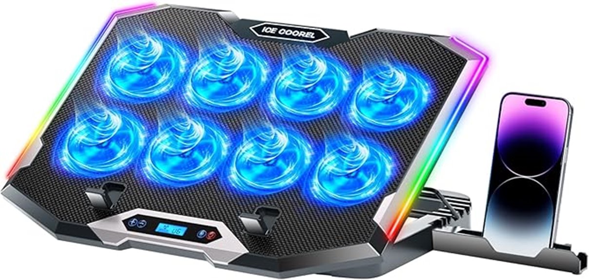 rgb laptop cooling pad
