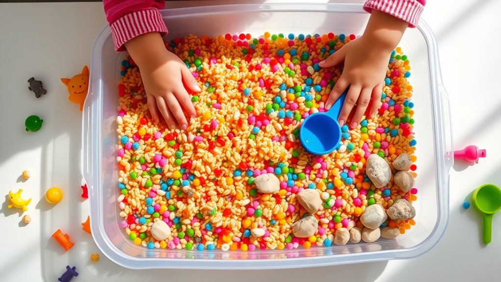 sensory bin setup safety